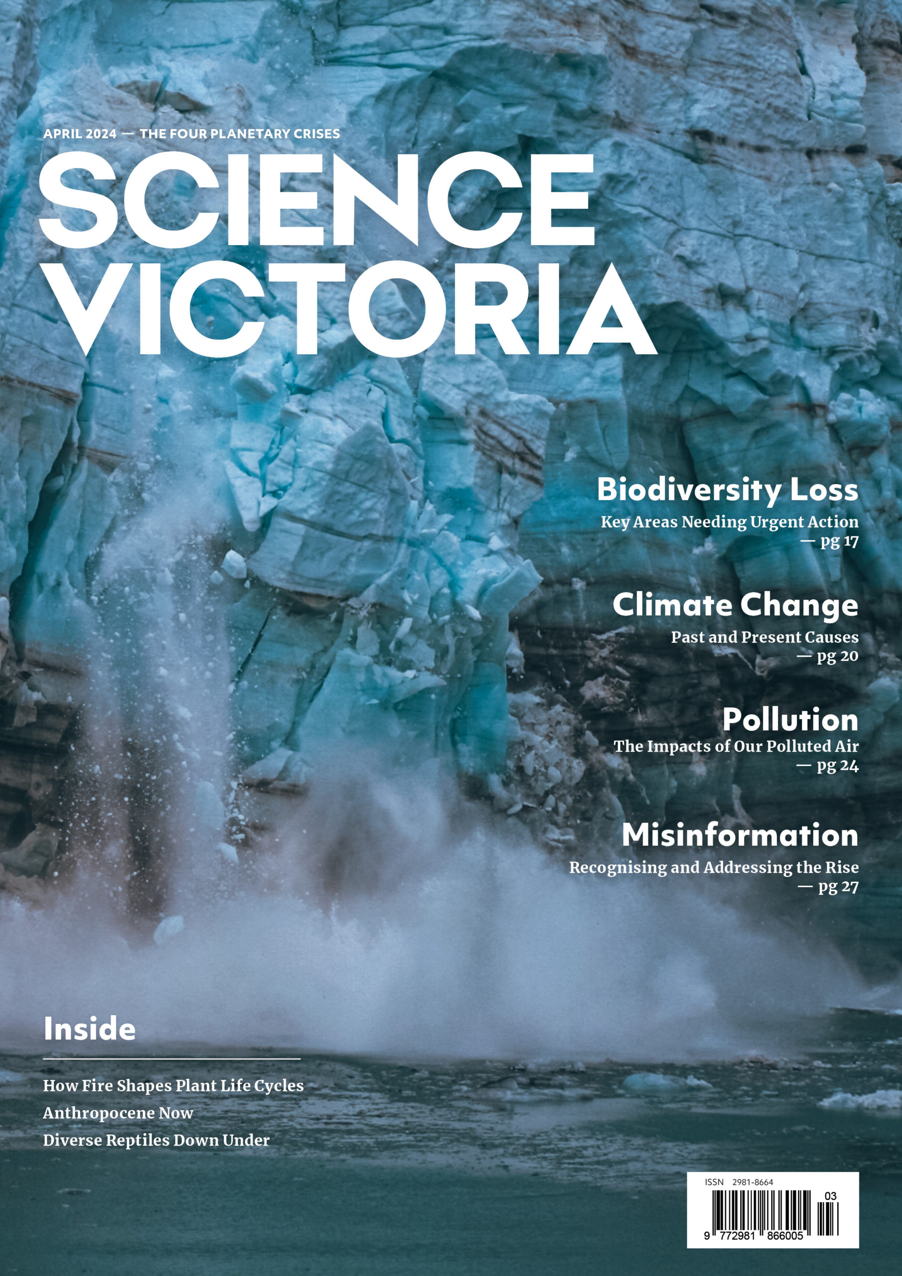 Front Cover of Science Victoria - April 2024