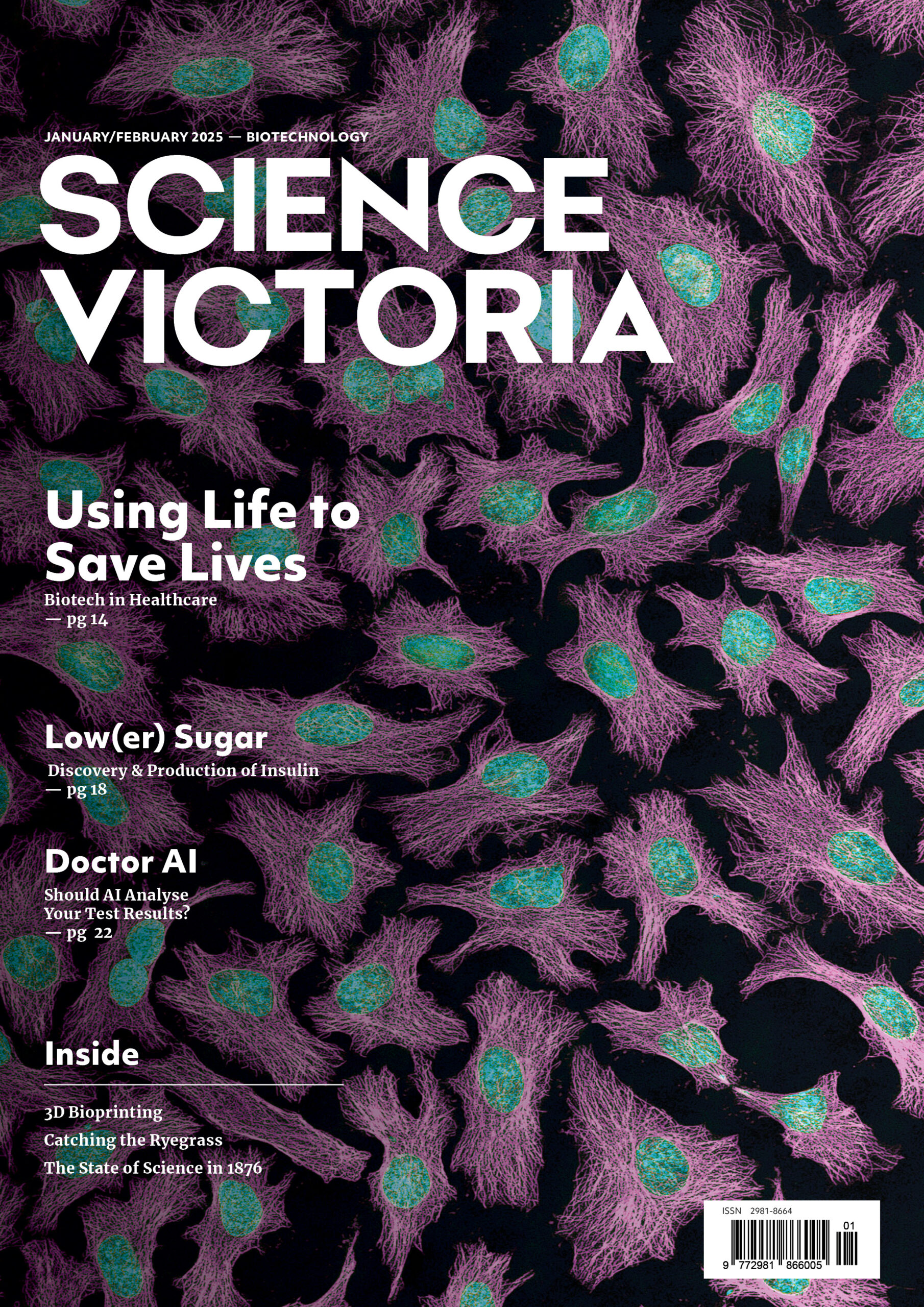 Front Cover of Science Victoria - January/February 2025