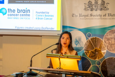 Leesa Lertsumitkul presenting her work to the Royal Society of Victoria