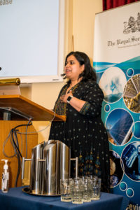 Thulya Chakkumpulakkal Puthan Veettil presenting her work to the Royal Society of Victoria.